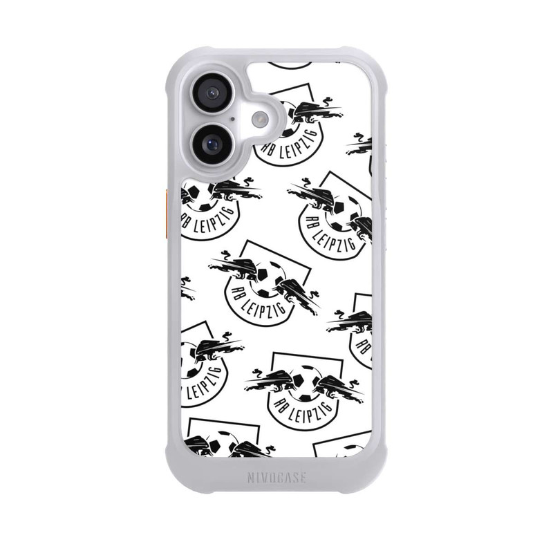 iPhone 17 NIVOmax Logos RB Leipzig Schwarz auf Weiß
