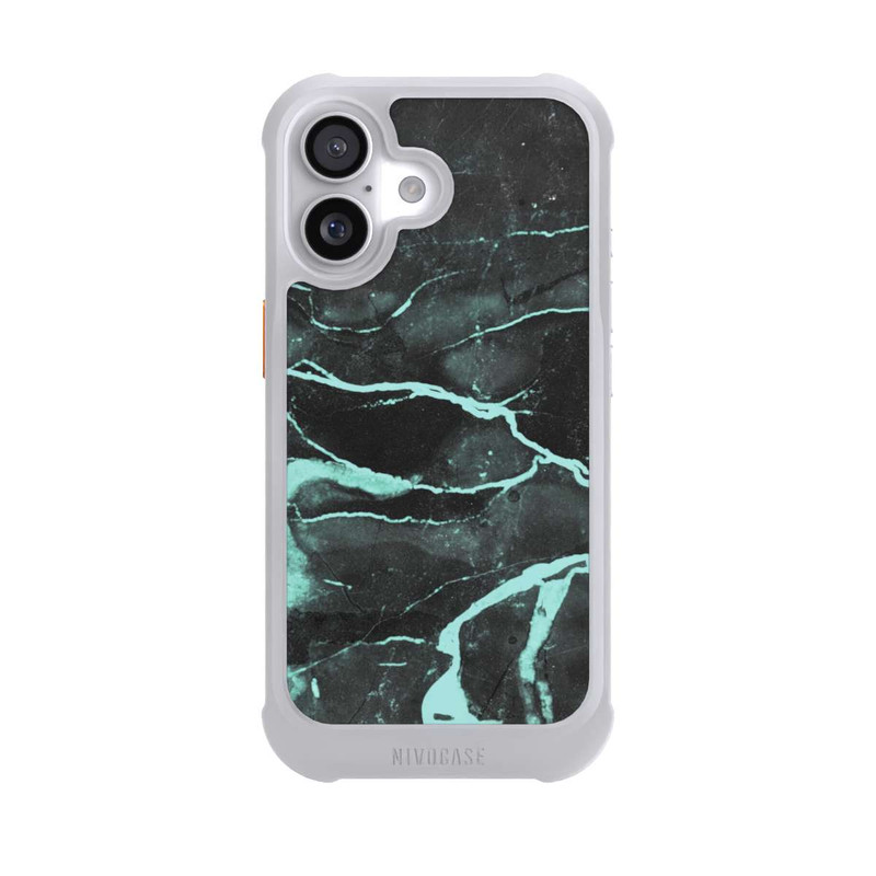 iPhone 17 NIVOmax Grauer und blauer Marmor