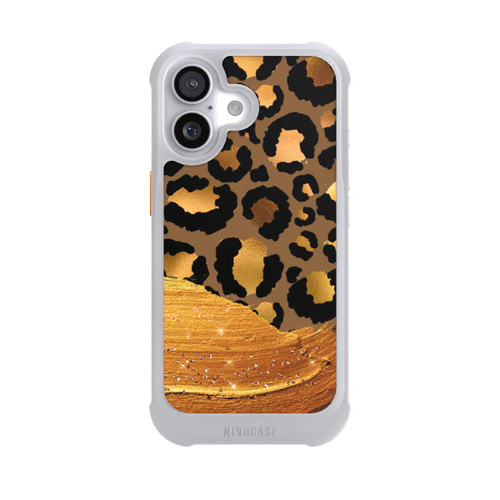  NIVOmax Dunkelgoldener Leoparden Glitzerlook