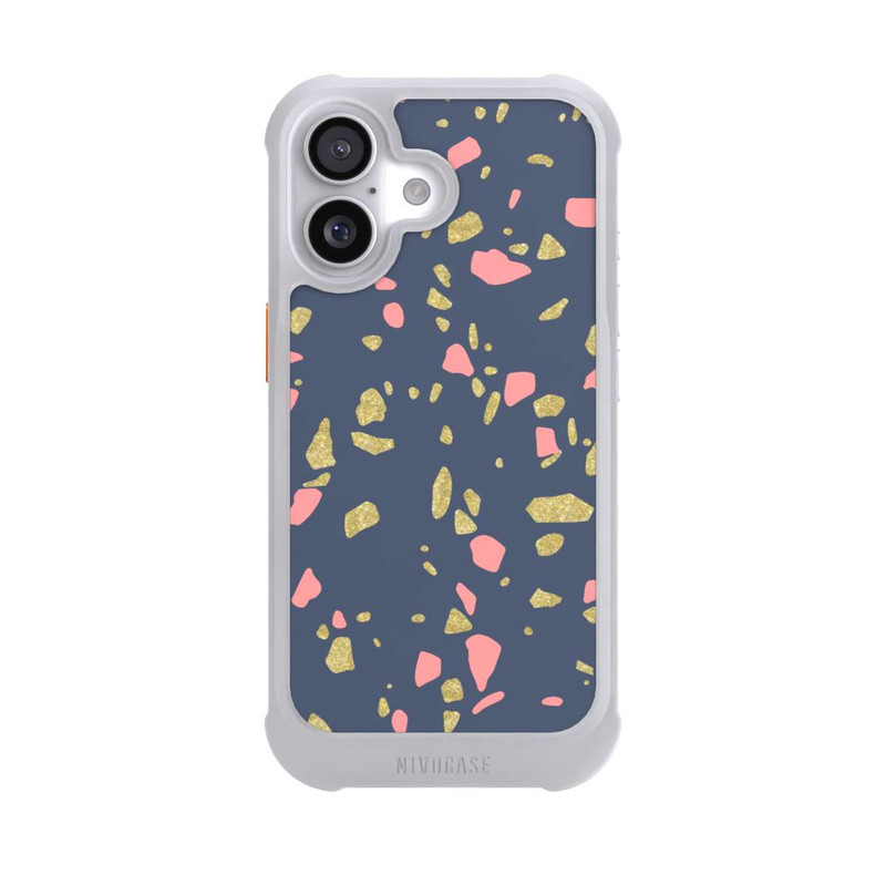 iPhone 17 NIVOmax Terazzo Gold-Optik