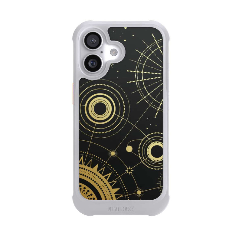 iPhone 17 NIVOmax Le noir et l'or semblent abstraits
