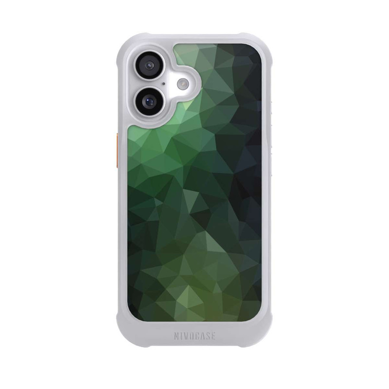 iPhone 17 NIVOmax Polygonal Mosaic Green