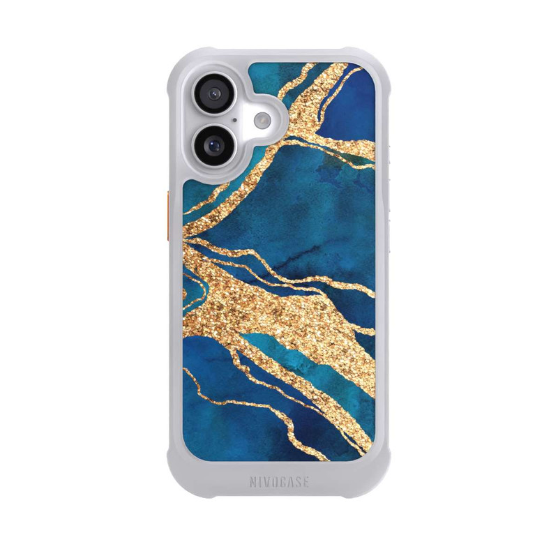 iPhone 17 NIVOmax Gemstone Blue Gold
