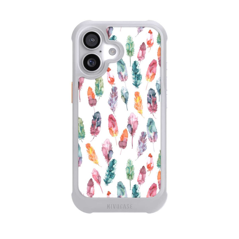 iPhone 17 NIVOmax Aquarellfedern Boho