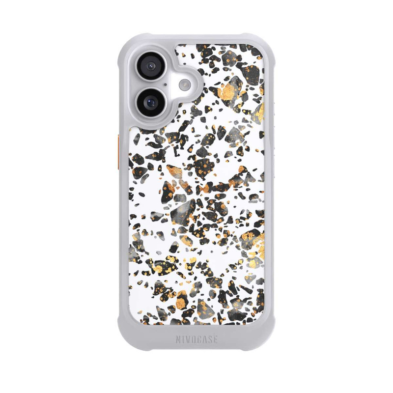 iPhone 17 NIVOmax Gold Speckled Terrazzo