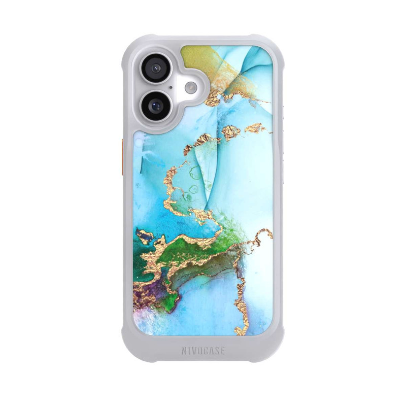 iPhone 17 NIVOmax Bunter Marmor-Glitzer-Look