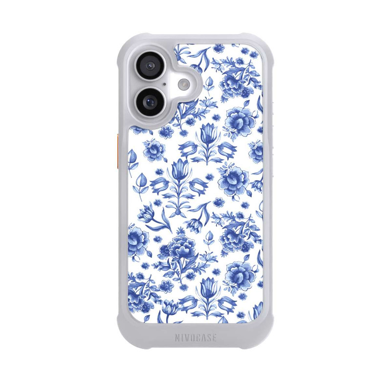 iPhone 17 NIVOmax Blue Flower Pattern - Delft (NL)