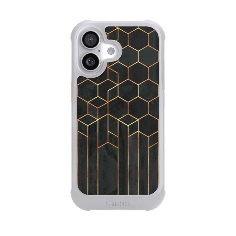 iPhone 17 NIVOmax Schwarze Sechsecke