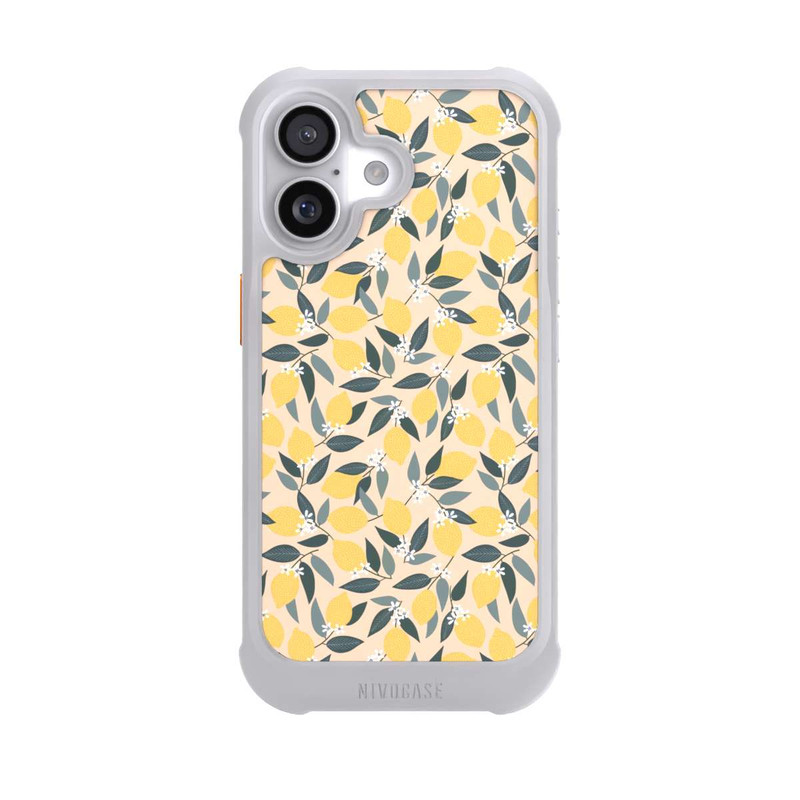 iPhone 17 NIVOmax Rosa Zitronen-Muster