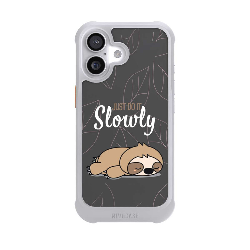 iPhone 17 NIVOmax Just Do It Slowly Sloth Grey