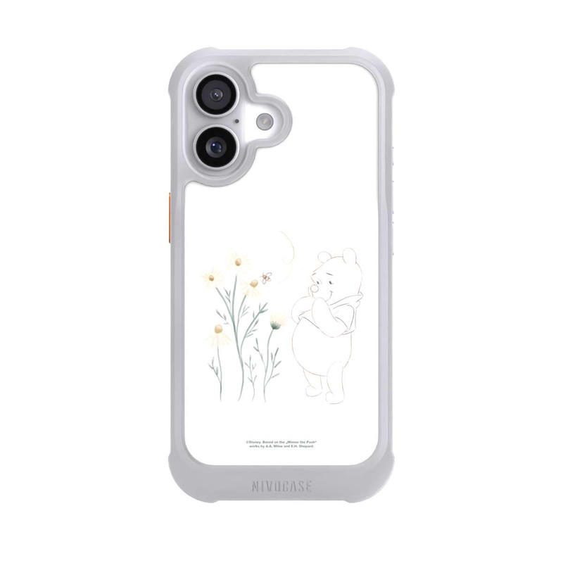 iPhone 17 NIVOmax Winnie Puuh sieht sich Gänseblümchen an