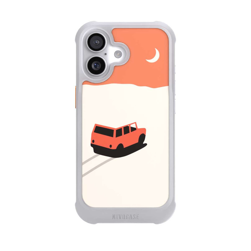 iPhone 17 NIVOmax Auto in der Wüste