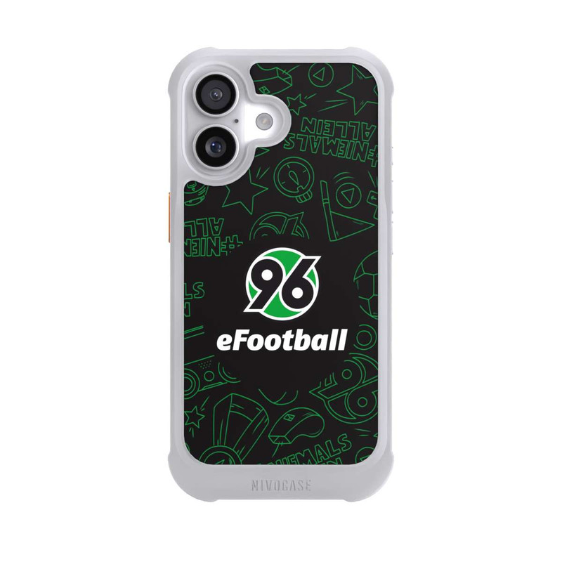 iPhone 17 NIVOmax Hannover 96 Football Pattern Design Black