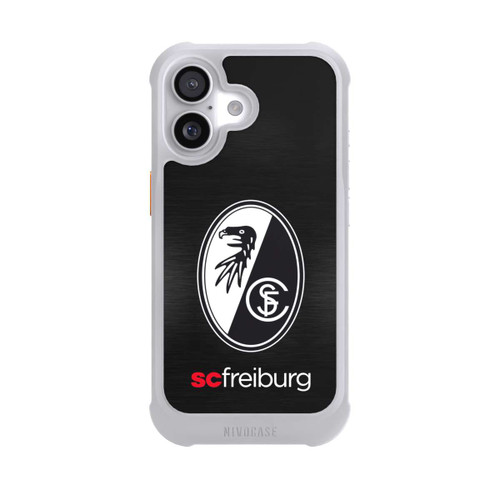  NIVOmax  Kratzen Metall Hintergrund mit dem Schriftzug  Horizontal SC Freiburg