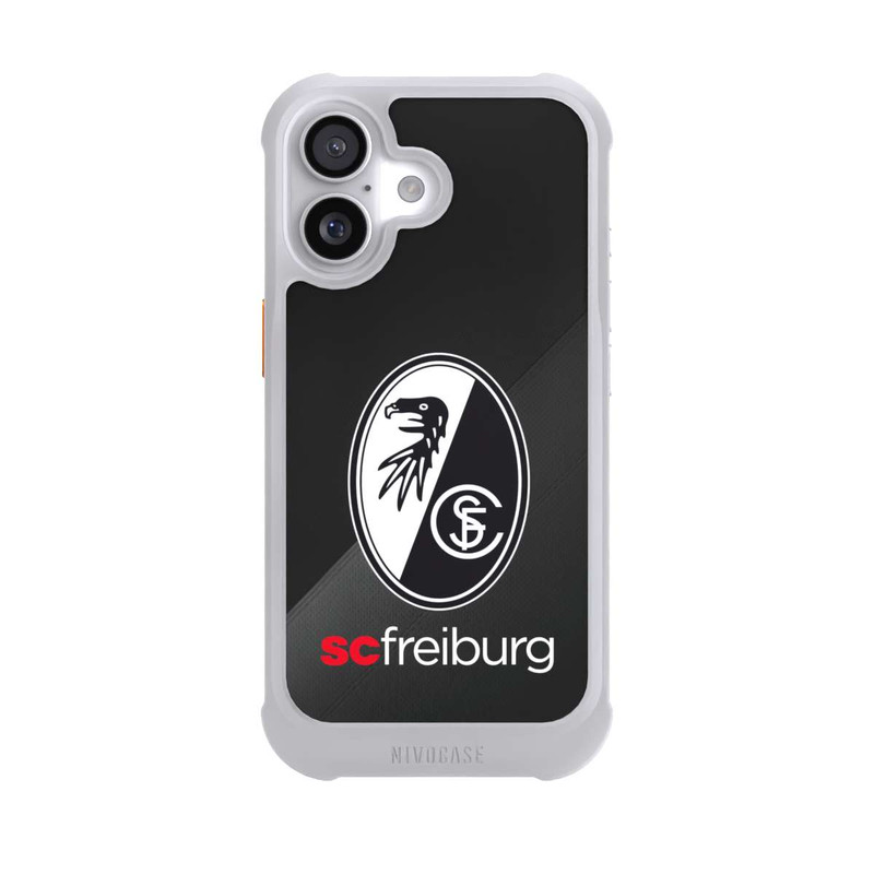 iPhone 17 NIVOmax Zwei Texturen mit dem Schriftzug SC Freiburg