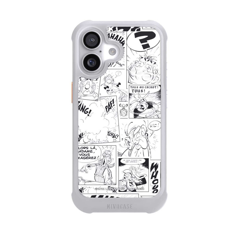 iPhone 17 NIVOmax Asterix Comic Schwarz und Weiß