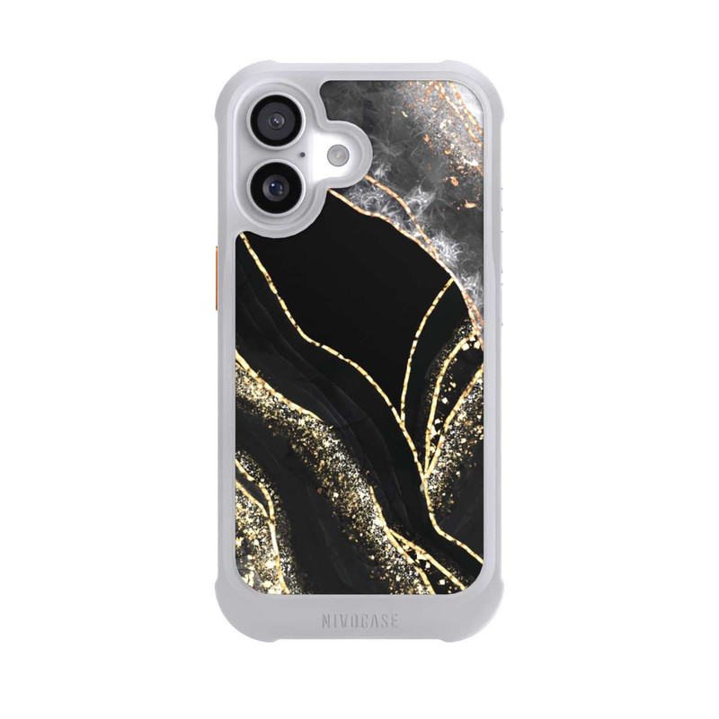 iPhone 17 NIVOmax Dunkler Marmor Gold