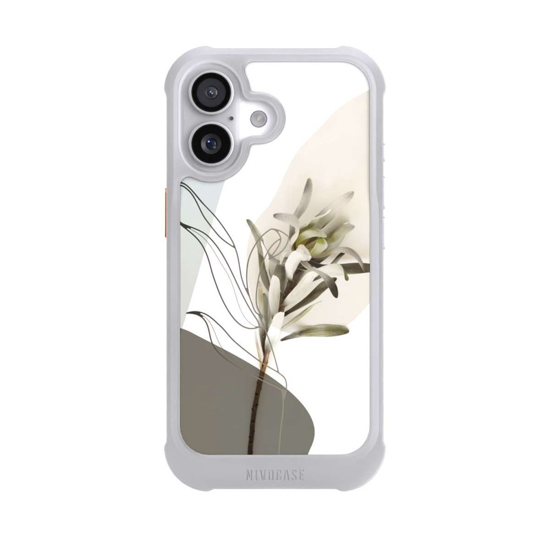 iPhone 17 NIVOmax Boho Line Art Olivgrün
