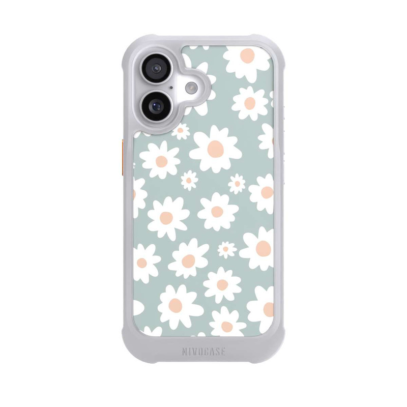 iPhone 17 NIVOmax Gänseblümchen Muster grün