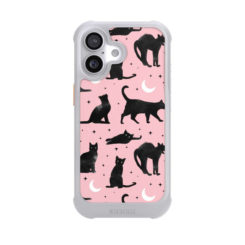iPhone 17 NIVOmax Lune & Chats Fond Rose