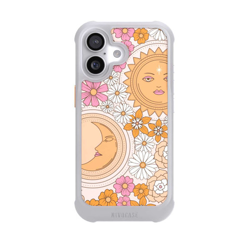 Apple iPhone 17 NIVOmax Mond-Sonne-Blumen