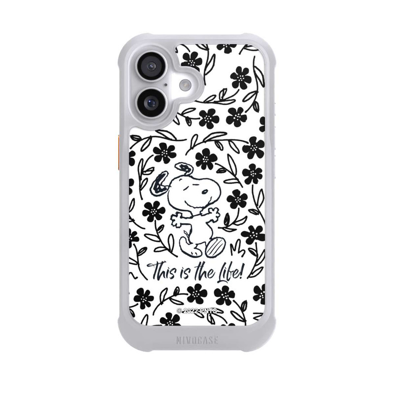 iPhone 17 NIVOmax Snoopy schwarz und weiß This Is The Life