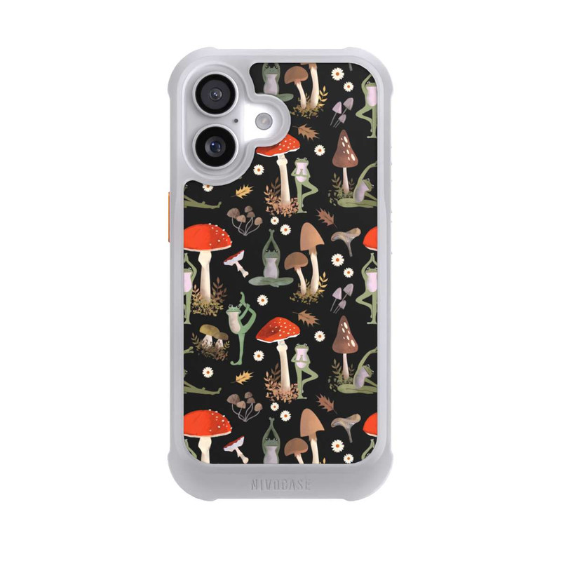 iPhone 17 NIVOmax Yoga-Frösche mit Pilzen