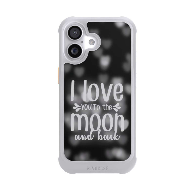 iPhone 17 NIVOmax I Love You to The Moon And Back Black Hearts