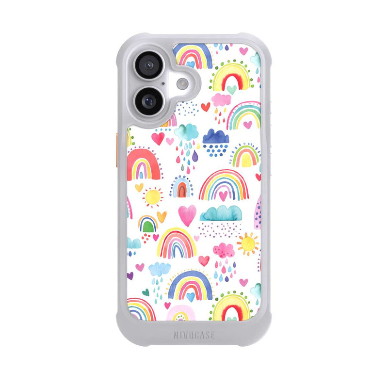 iPhone 17 NIVOmax Lovely Rainbows Multi Rouge