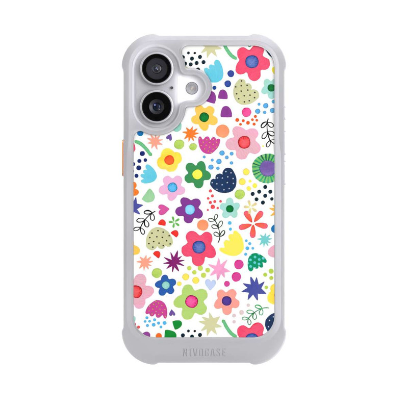 iPhone 17 NIVOmax Psychedelische Blumen bunt