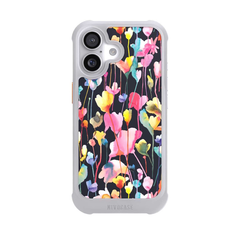 iPhone 17 NIVOmax Wildblumen schwarz