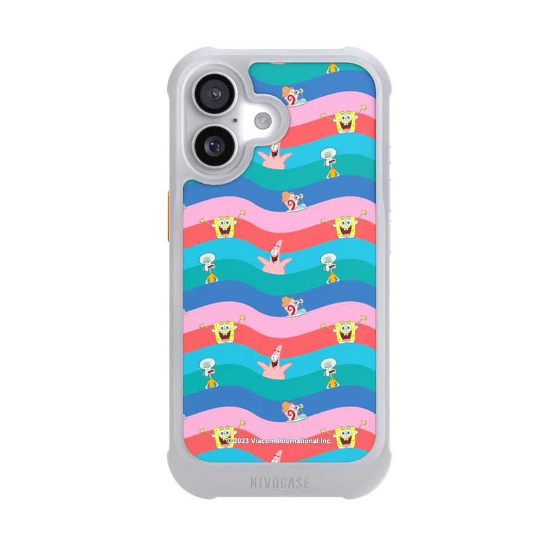 iPhone 17 NIVOmax Vagues colorées des amis de Bob l'éponge