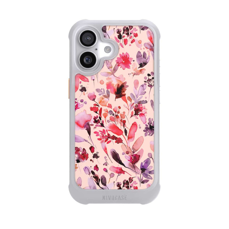 iPhone 17 NIVOmax Künstlerische Blumen Viva Magenta