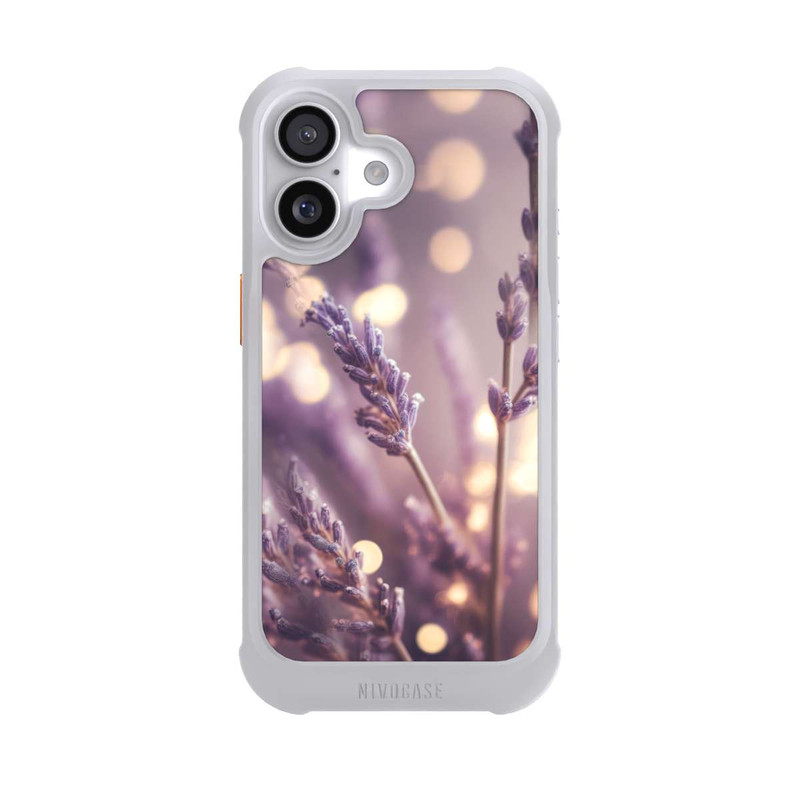 iPhone 17 NIVOmax Lavender Close Up with AI