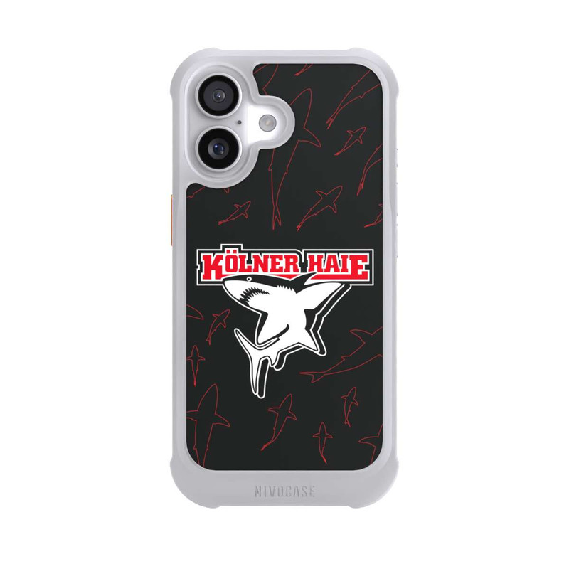 iPhone 17 NIVOmax Haie Muster Rot