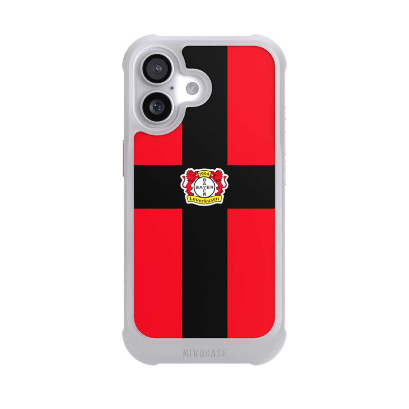 iPhone 17 NIVOmax Bayer 04 Leverkusen Schwarzes Kreuz auf Rot