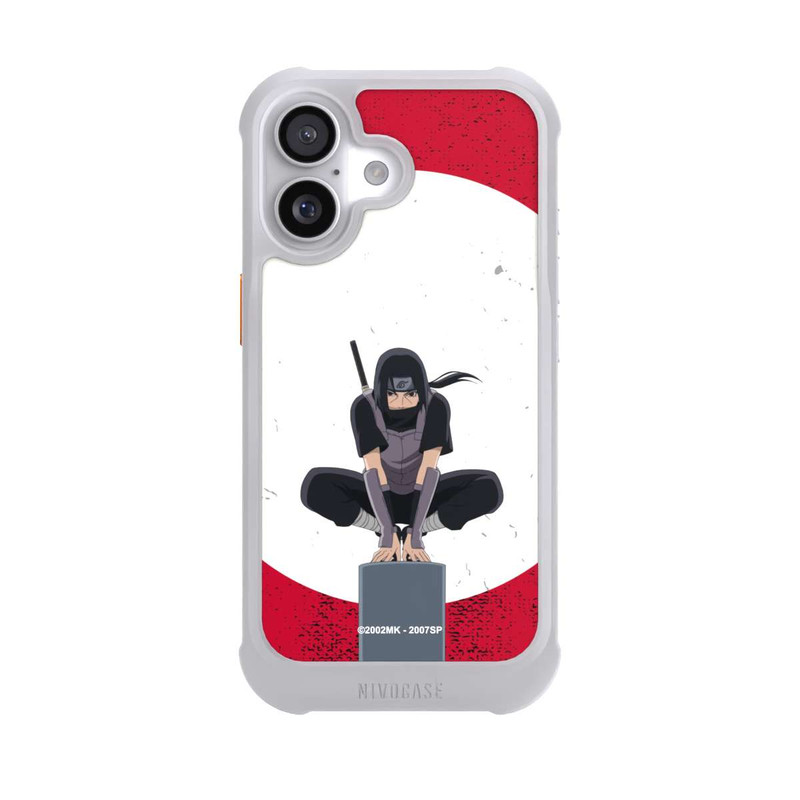 iPhone 17 NIVOmax Itachi Uchiha Symbol Roter Hintergrund
