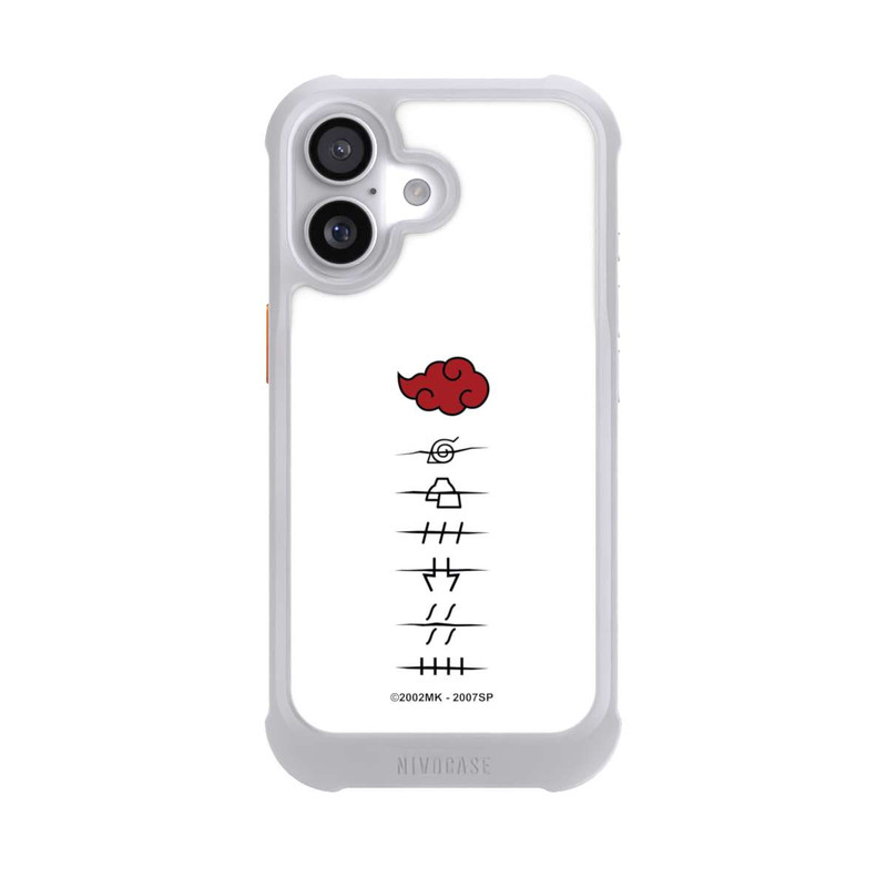 iPhone 17 NIVOmax Symboles blancs des membres d'Akatsuki