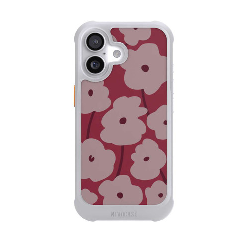  NIVOmax Minimalistische Blumen Bordeaux