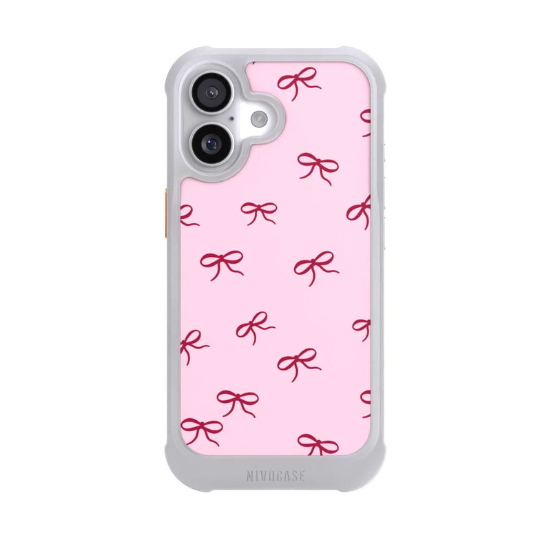 iPhone 17 NIVOmax Schleifen Muster Rot Pink