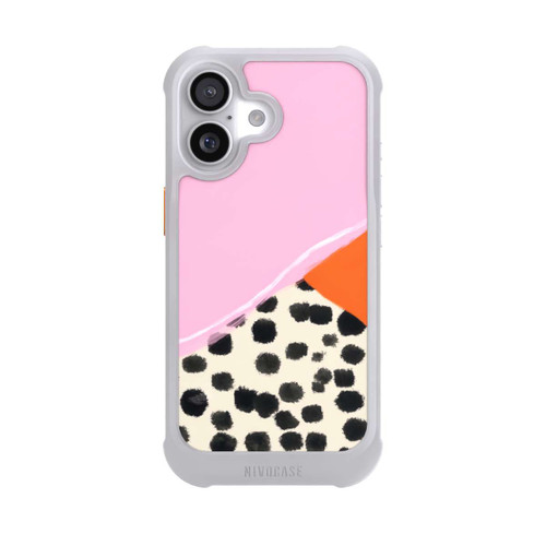  NIVOmax Pink and Orange Modern Art with Dots
