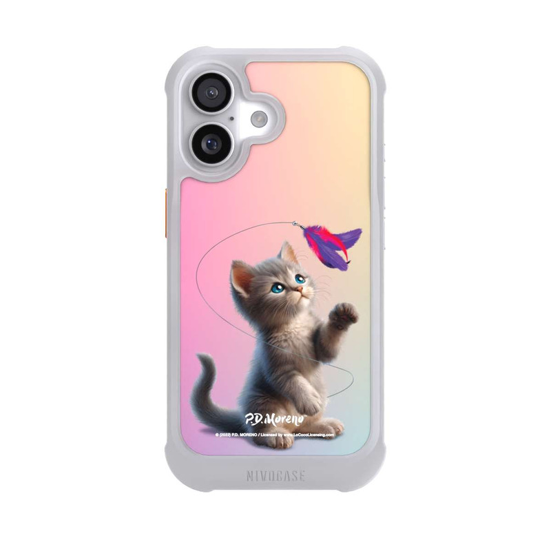 iPhone 17 NIVOmax Playing Cat with Feather