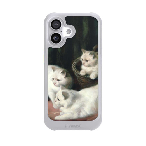  NIVOmax Three White Angora Kittens