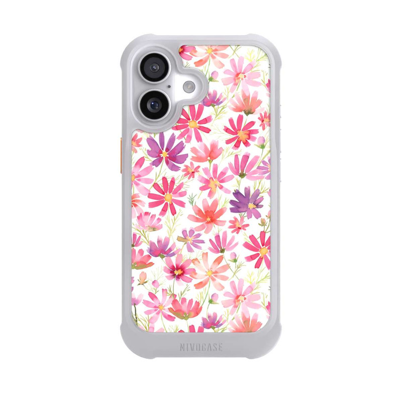 iPhone 17 NIVOmax Boho Cosmos Flowers Purple
