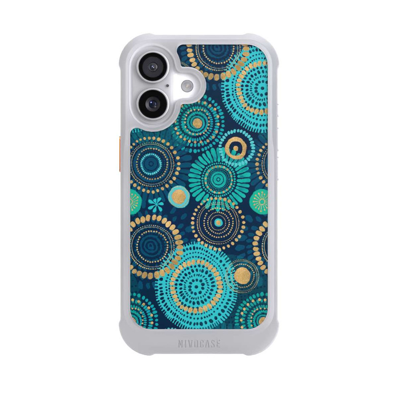iPhone 17 NIVOmax Blockprint India Teal Gold