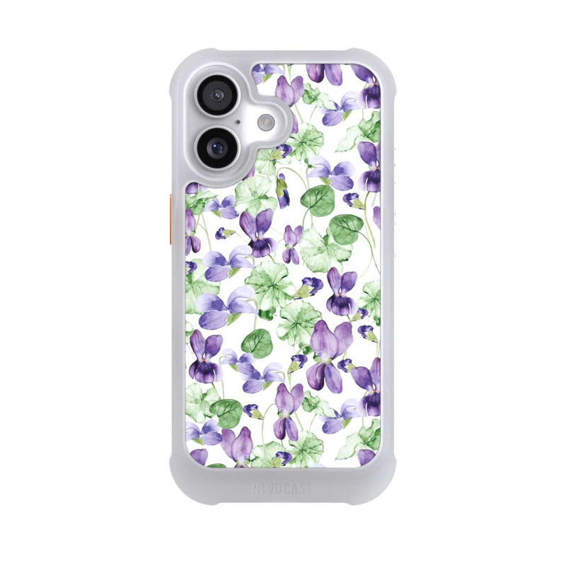 iPhone 17 NIVOmax Purple Wildflowers Pattern Watercolor