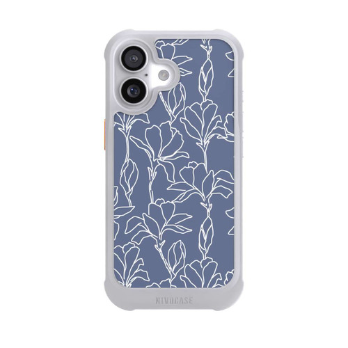  NIVOmax Flower Silhouettes on Blue