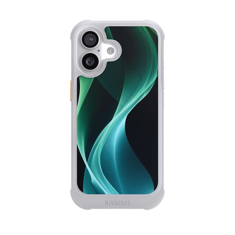 iPhone 17 NIVOmax Green Modern Background