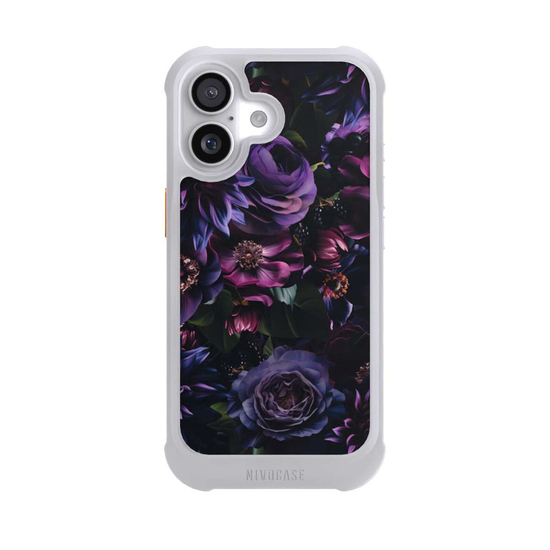 iPhone 17 NIVOmax Dark Purple Flowers
