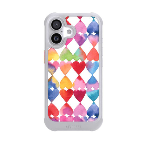  NIVOmax Colorful Watercolor Hearts Pattern
